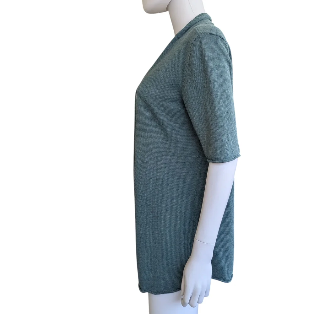 Eileen Fisher Teal Knit Sweater - Picture 3 of 5